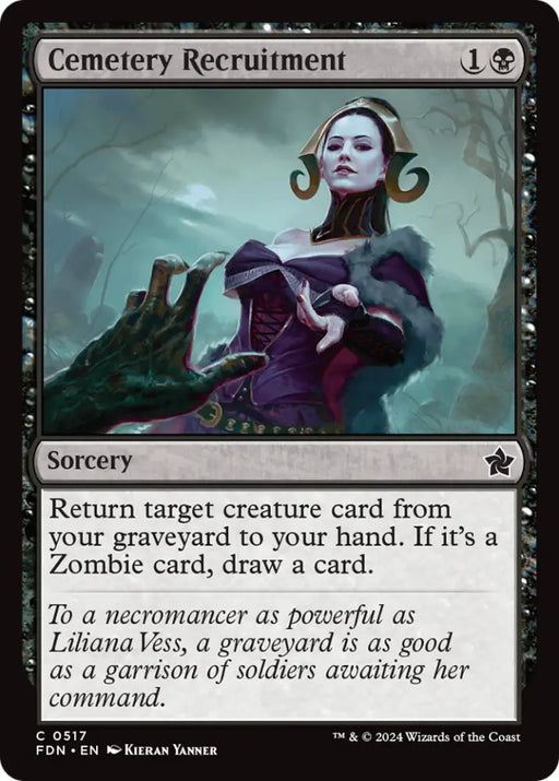 Cemetery Recruitment [Foundations] - MTG Single