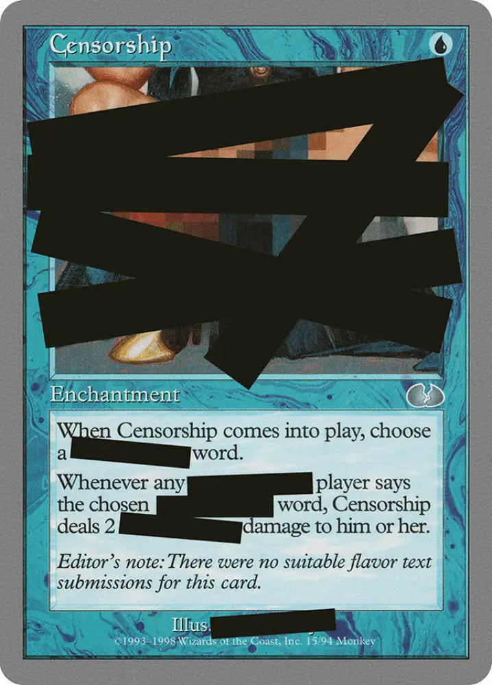 Censorship [Unglued] - MTG Single