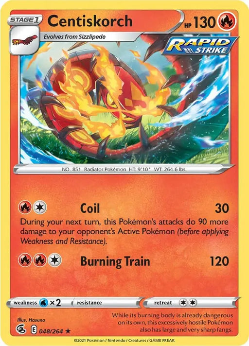 Centiskorch (048/264) [Sword & Shield: Fusion Strike] - Pokemon Single