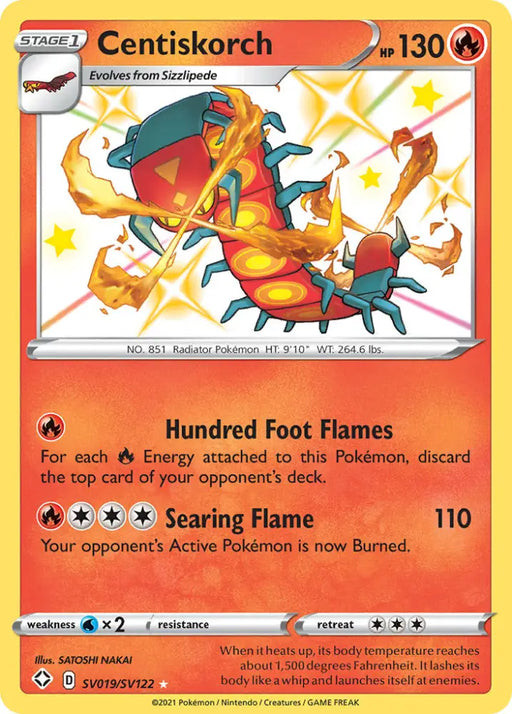 Centiskorch (SV019/SV122) [Sword & Shield: Shining Fates] - Pokemon Single