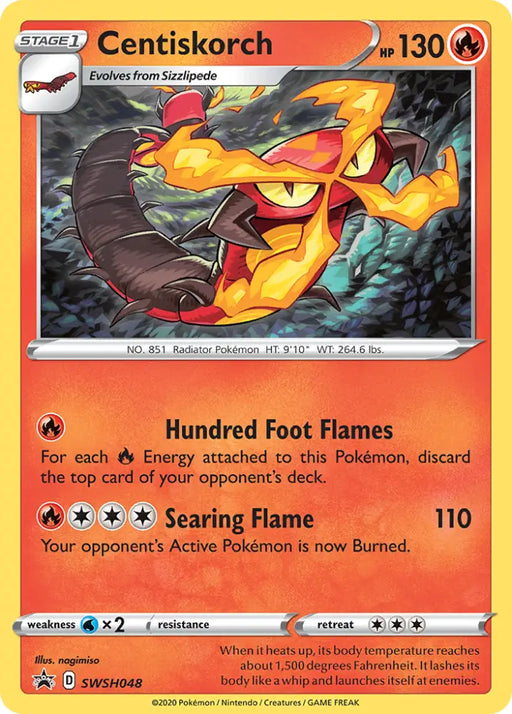 Centiskorch (SWSH048) [Sword & Shield: Black Star Promos] - Pokemon Single