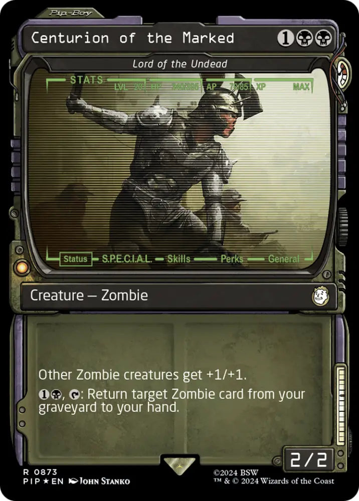 Centurion of the Marked - Lord of the Undead (Showcase) (Surge Foil) [Fallout] - MTG Single