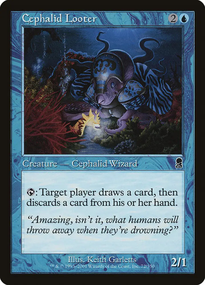 Cephalid Looter (Misprinted) [Odyssey] - MTG Single