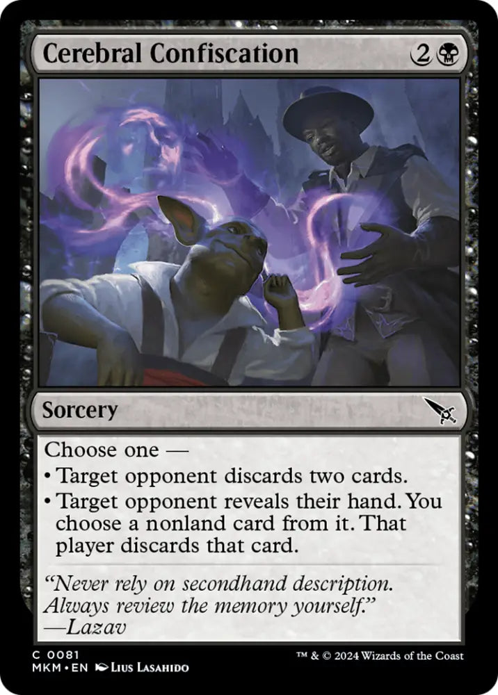 Cerebral Confiscation [Murders at Karlov Manor] - MTG Single
