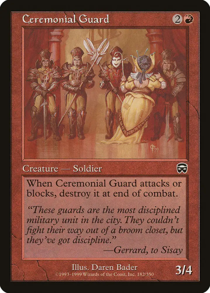 Ceremonial Guard [Mercadian Masques] - MTG Single