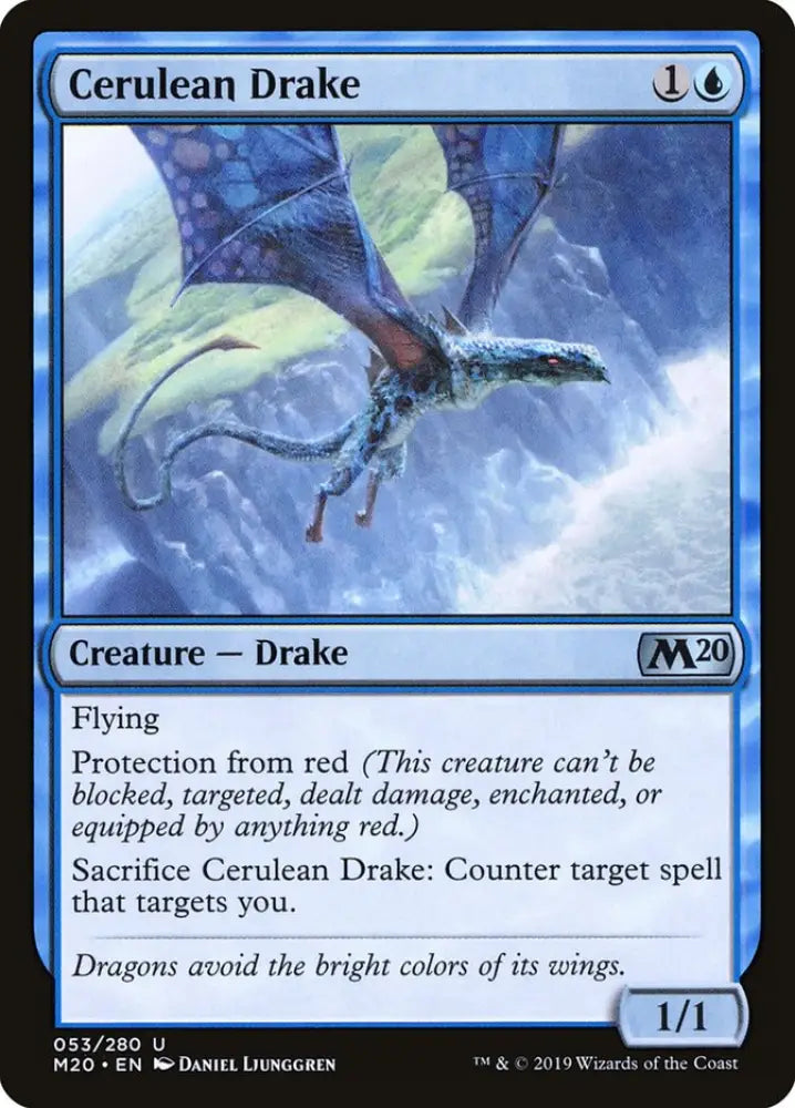 Cerulean Drake [Core Set 2020] - MTG Single