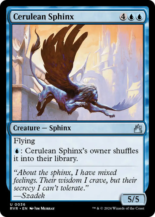 Cerulean Sphinx [Ravnica Remastered] - MTG Single