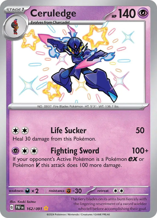 Ceruledge (162/091) [Scarlet & Violet: Paldean Fates] - Pokemon Single