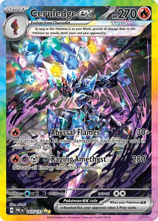 Ceruledge ex (147/131) [Scarlet & Violet: Prismatic Evolutions] - Pokemon Single