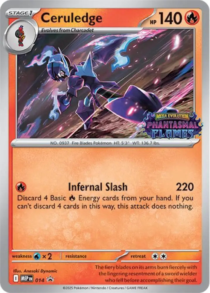 Ceruledge (Prerelease) (014) [ME: Mega Evolution Promo]