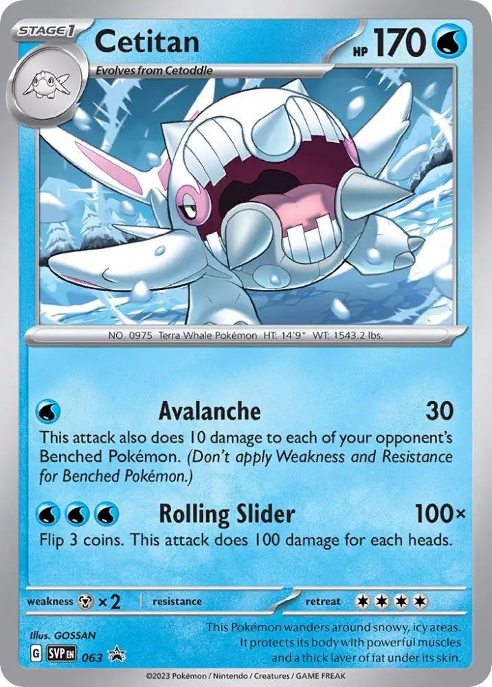 Cetitan (063) [Scarlet & Violet: Black Star Promos] - Pokemon Single