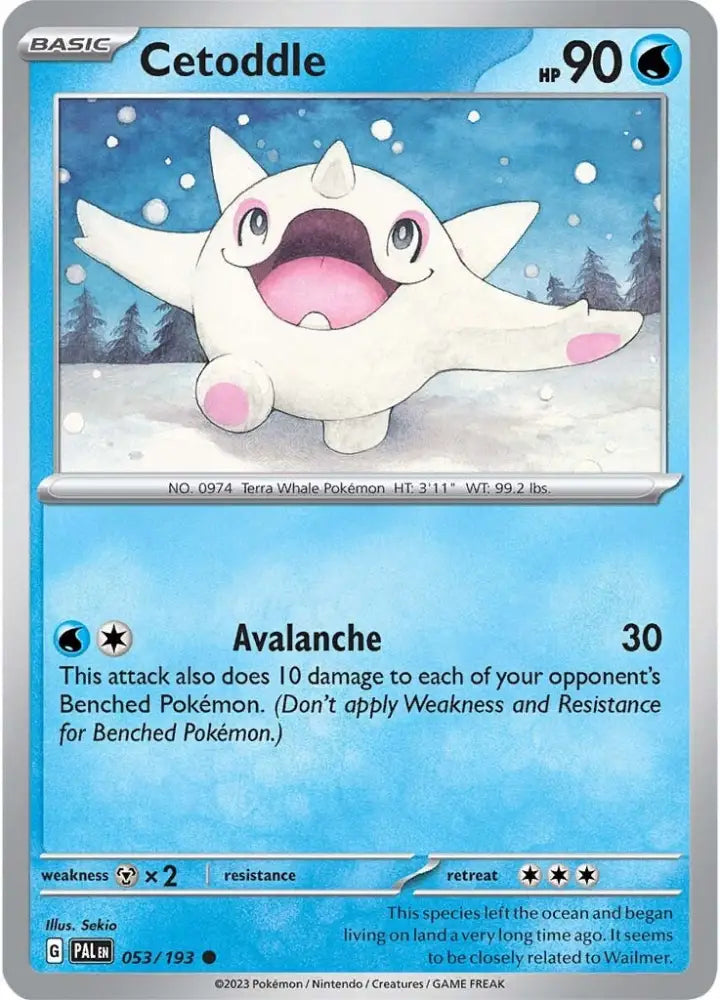 Cetoddle (053/193) [Scarlet & Violet: Paldea Evolved] - Pokemon Single