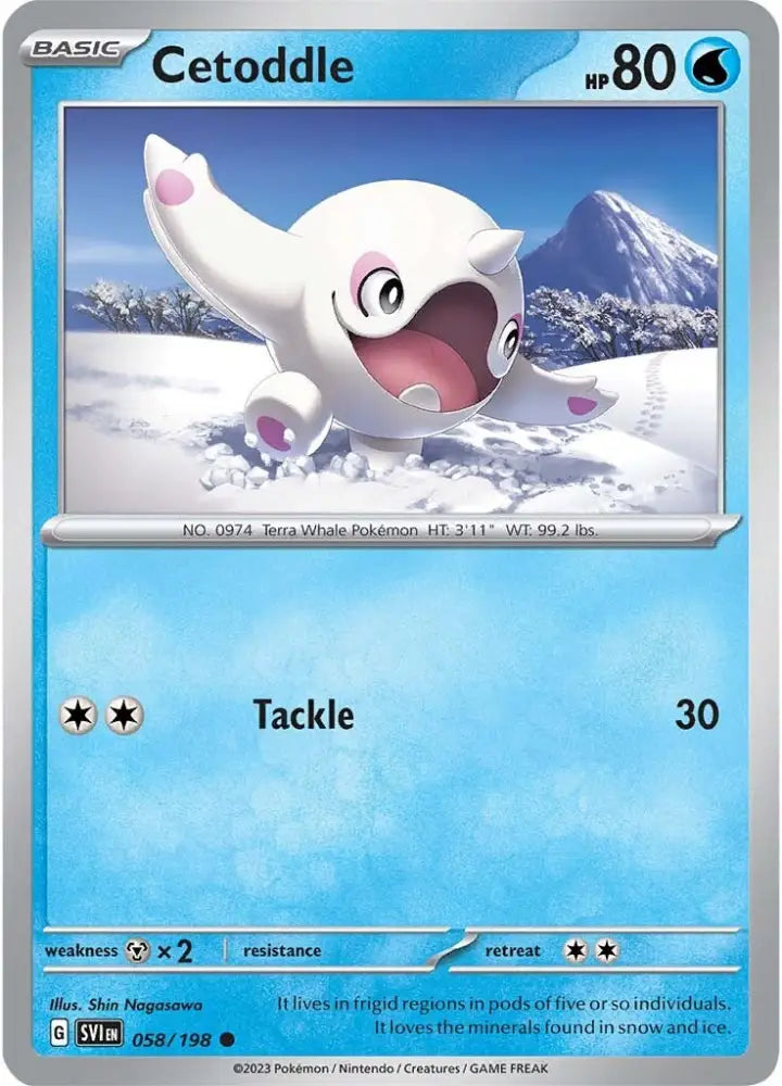 Cetoddle (058/198) [Scarlet & Violet: Base Set] - Pokemon Single
