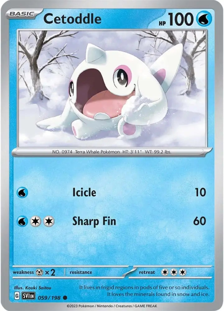 Cetoddle (059/198) [Scarlet & Violet: Base Set] - Pokemon Single