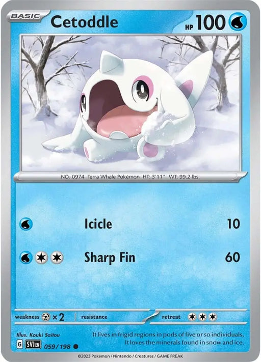 Cetoddle (059/198) [Scarlet & Violet: Base Set] - Pokemon Single
