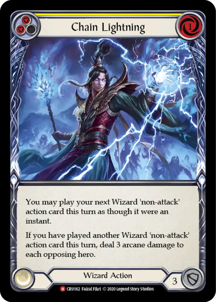 Chain Lightning [Crucible of War 1st Edition] 1st Edition Normal - Flesh And Blood Single