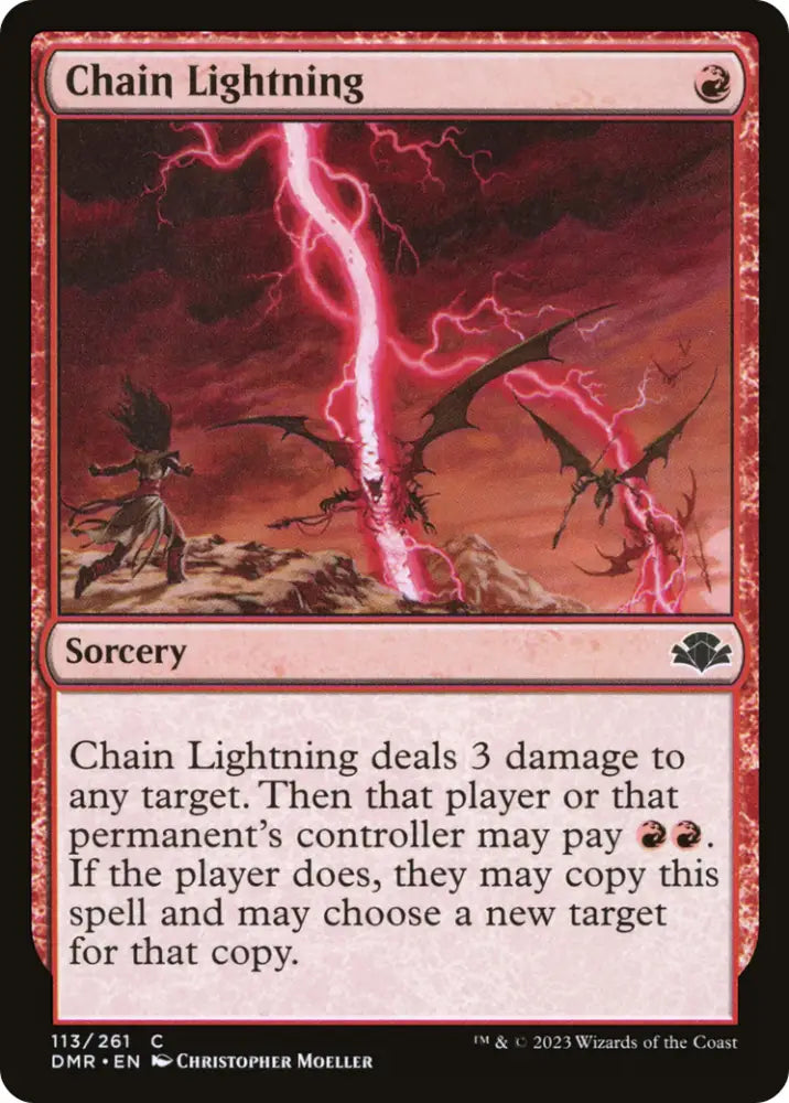 Chain Lightning [Dominaria Remastered] - MTG Single
