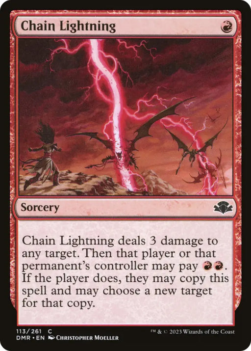 Chain Lightning [Dominaria Remastered] - MTG Single