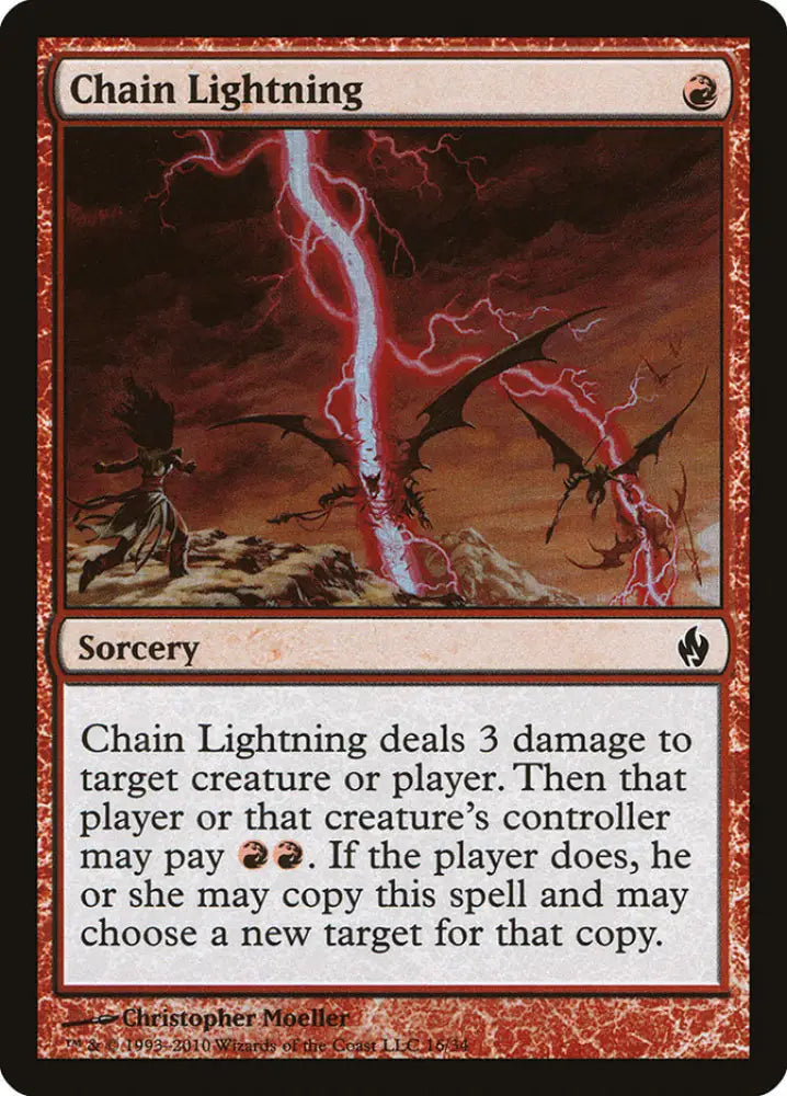 Chain Lightning [Premium Deck Series: Fire and Lightning] - MTG Single