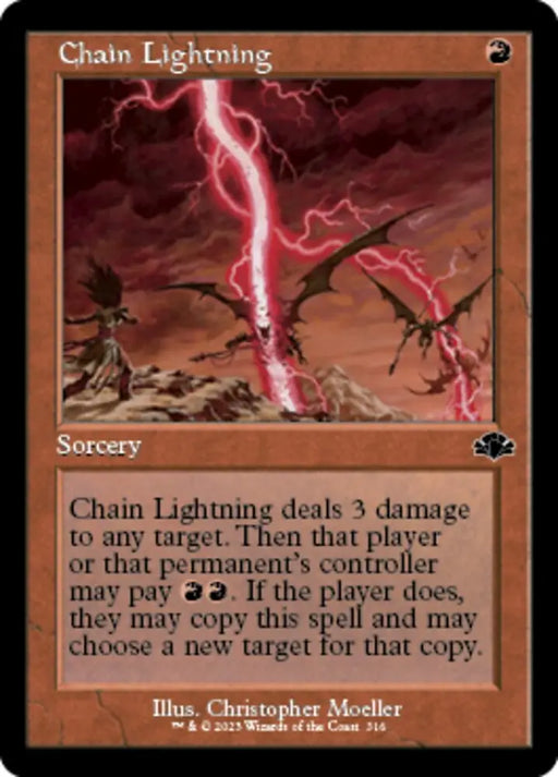 Chain Lightning (Retro) [Dominaria Remastered] - MTG Single