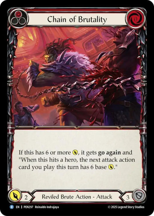 Chain of Brutality (Red) (PEN297) [Compendium of Rathe]