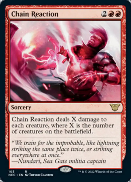 Chain Reaction [Kamigawa: Neon Dynasty Commander] - MTG Single