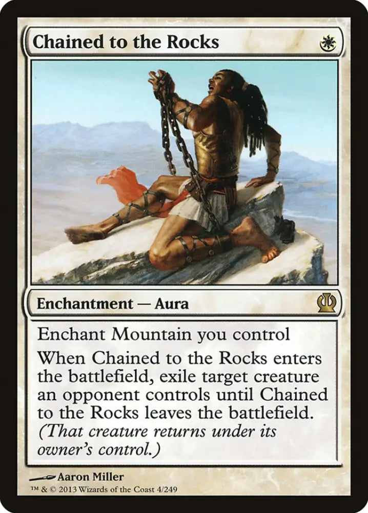 Chained to the Rocks [Theros] - MTG Single