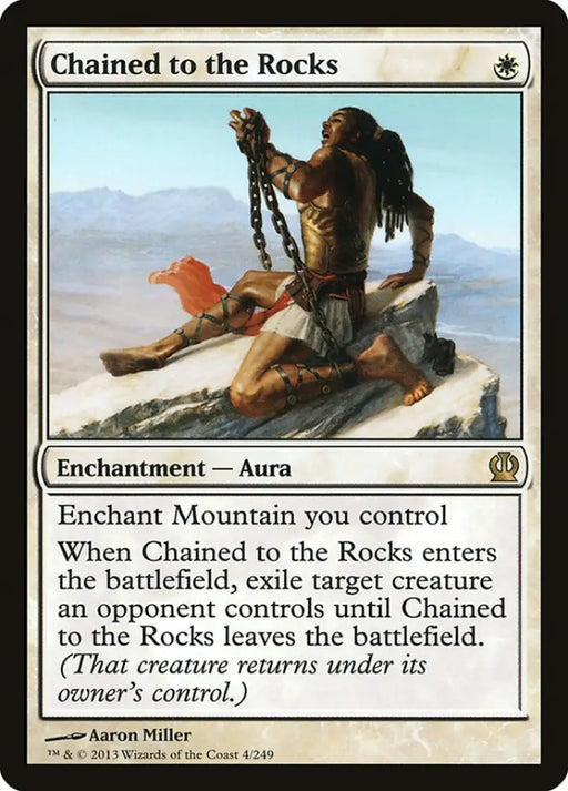 Chained to the Rocks [Theros] - MTG Single