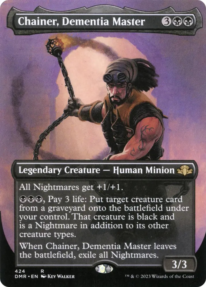 Chainer Dementia Master (Borderless Alternate Art) [Dominaria Remastered] - MTG Single