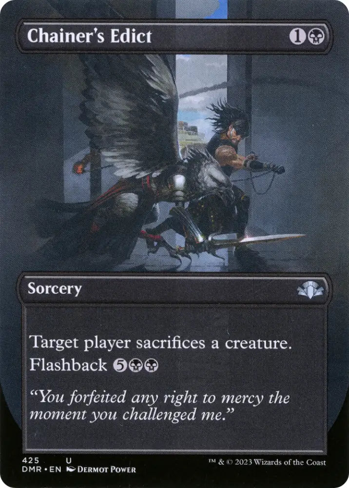 Chainer’s Edict (Borderless Alternate Art) [Dominaria Remastered] - MTG Single