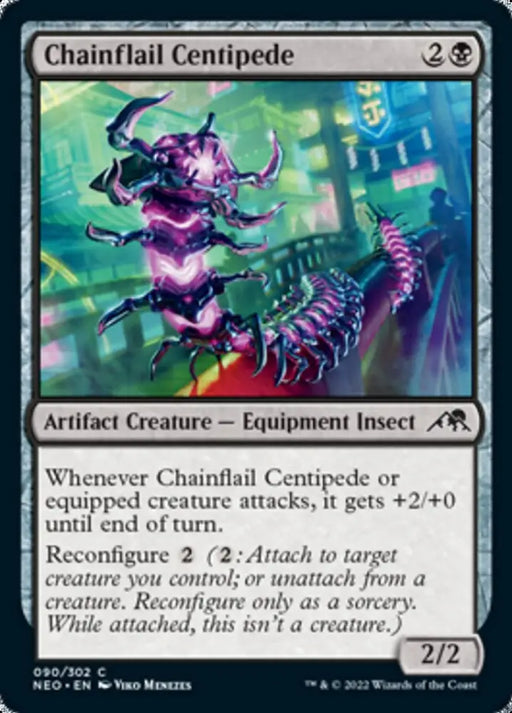 Chainflail Centipede [Kamigawa: Neon Dynasty] - MTG Single