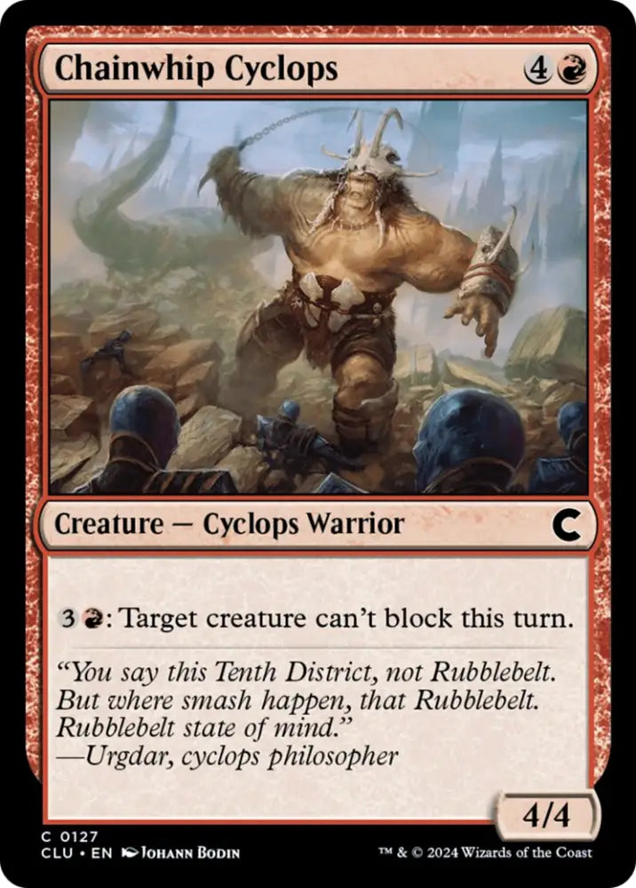 Chainwhip Cyclops [Ravnica: Clue Edition] - MTG Single