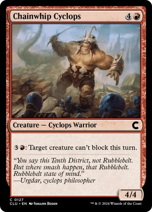 Chainwhip Cyclops [Ravnica: Clue Edition] - MTG Single