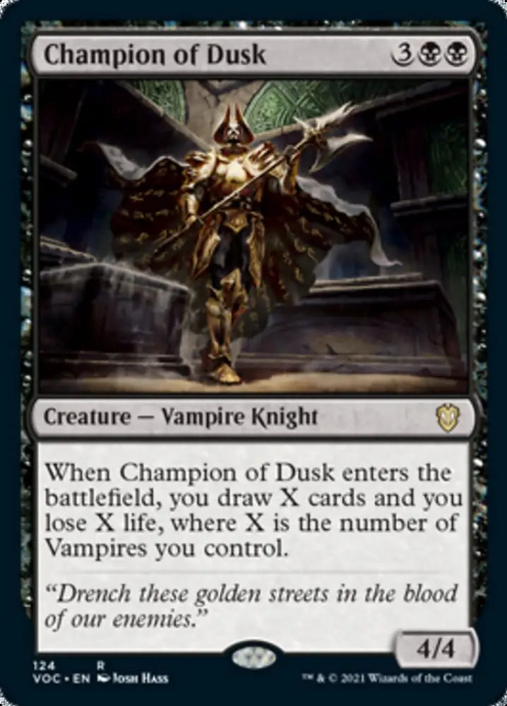 Champion of Dusk [Innistrad: Crimson Vow Commander] - MTG Single
