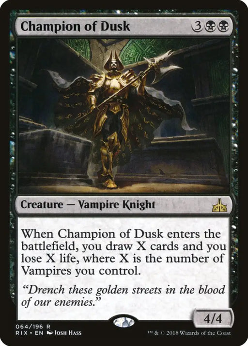 Champion of Dusk [Rivals of Ixalan] - MTG Single