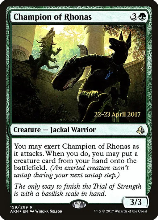 Champion of Rhonas [Amonkhet Prerelease Promos] - MTG Single
