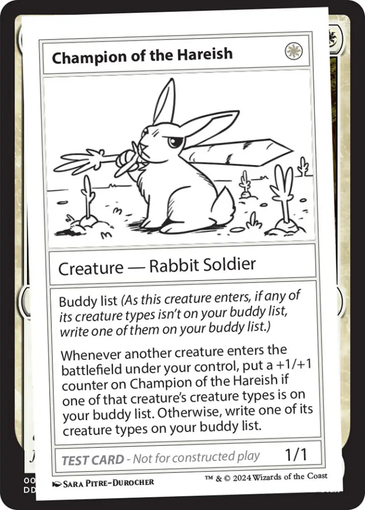 Champion of the Hareish [Mystery Booster 2 Playtest Cards] - MTG Single