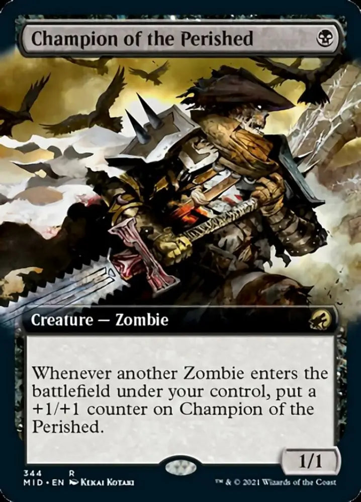 Champion of the Perished (Extended Art) [Innistrad: Midnight Hunt] - MTG Single