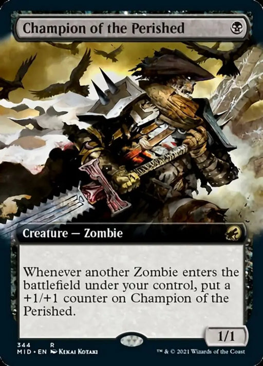 Champion of the Perished (Extended Art) [Innistrad: Midnight Hunt] - MTG Single