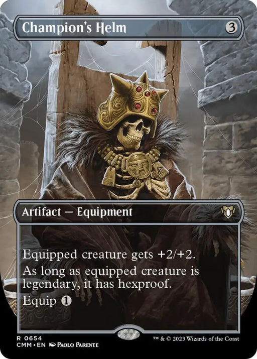 Champion’s Helm (Borderless Alternate Art) [Commander Masters] - MTG Single