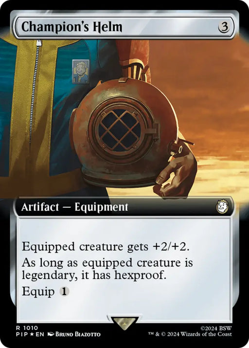 Champion’s Helm (Extended Art) (Surge Foil) [Fallout] - MTG Single