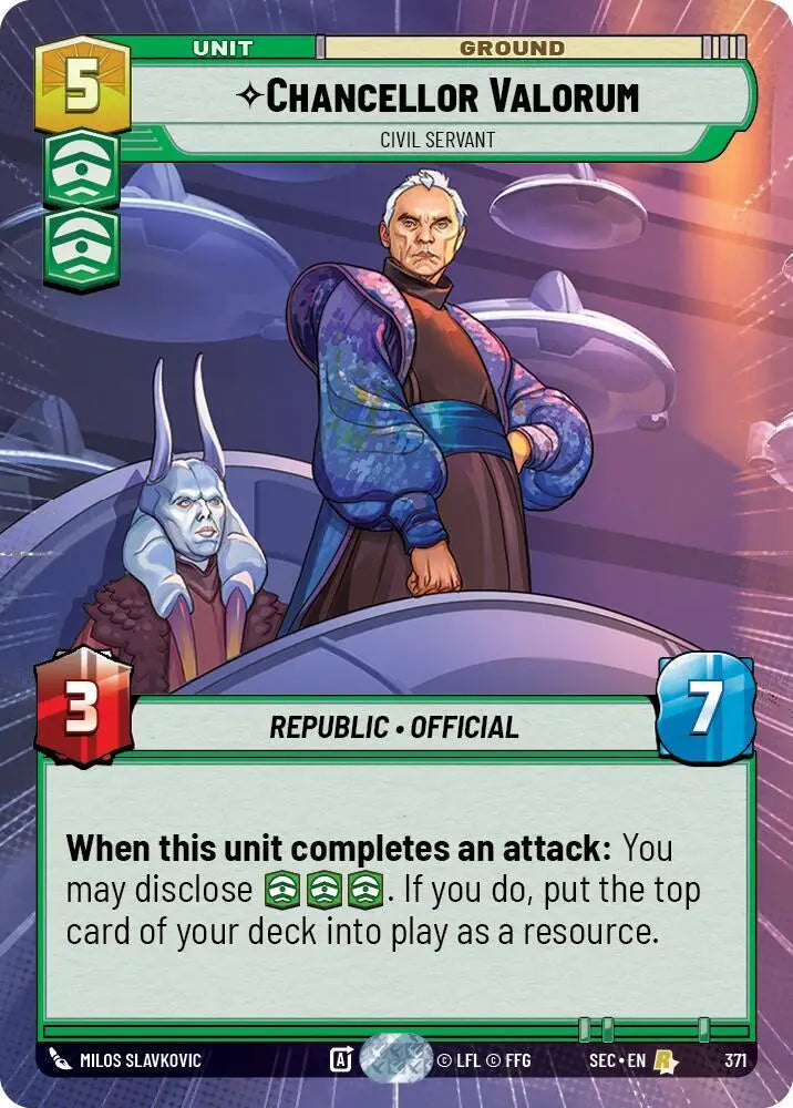 Chancellor Valorum - Civil Servant (Hyperspace) (371) [Secrets of Power]