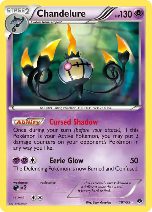 Chandelure (101/99) [Black & White: Next Destinies] - Pokemon Single