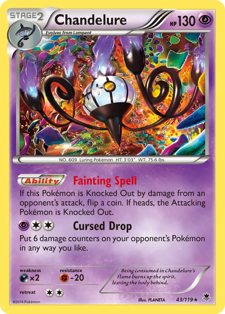Chandelure (43/119) [XY: Phantom Forces] - Pokemon Single