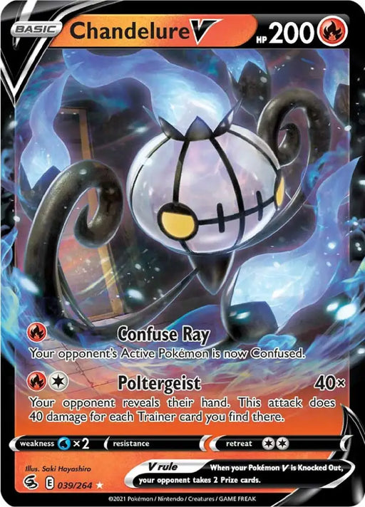 Chandelure V (039/264) [Sword & Shield: Fusion Strike] - Pokemon Single