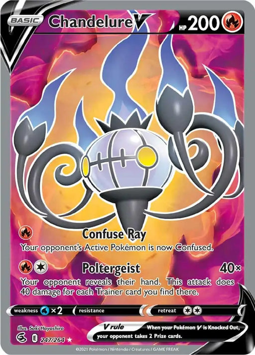 Chandelure V (247/264) [Sword & Shield: Fusion Strike] - Pokemon Single