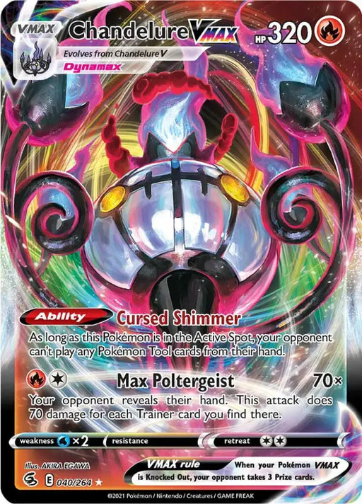 Chandelure VMAX (040/264) [Sword & Shield: Fusion Strike] - Pokemon Single