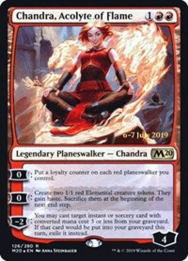 Chandra, Acolyte of Flame (126) [Prerelease Cards]