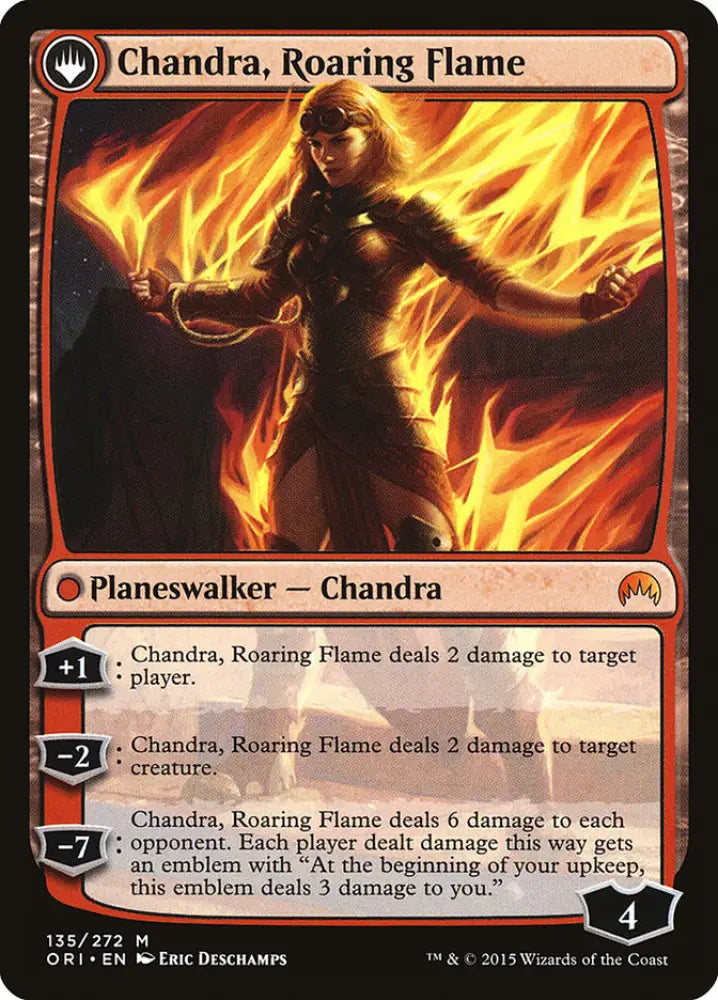 Chandra Fire of Kaladesh // Chandra Roaring Flame [Magic Origins] - MTG Single