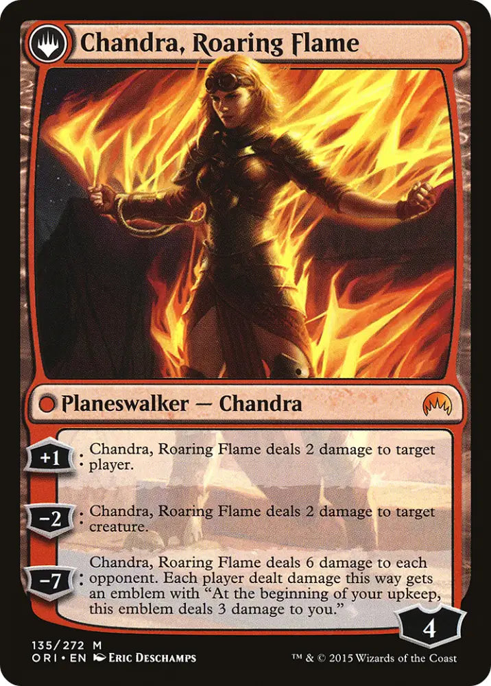 Chandra Fire of Kaladesh // Chandra Roaring Flame [Secret Lair: From Cute to Brute] - MTG Single